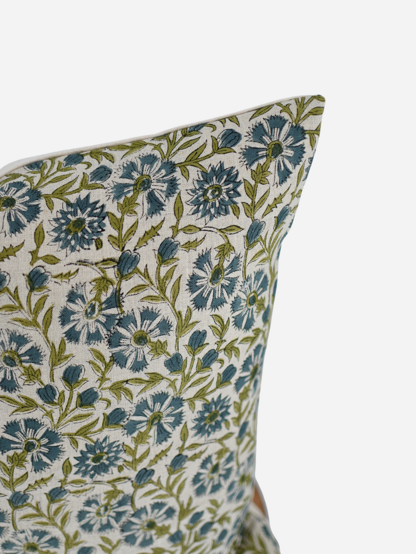Beatrice Block Print Pillow Cover