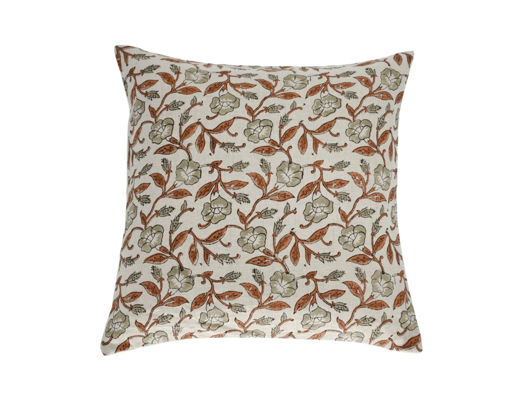 Maggie Block Print Pillow Cover