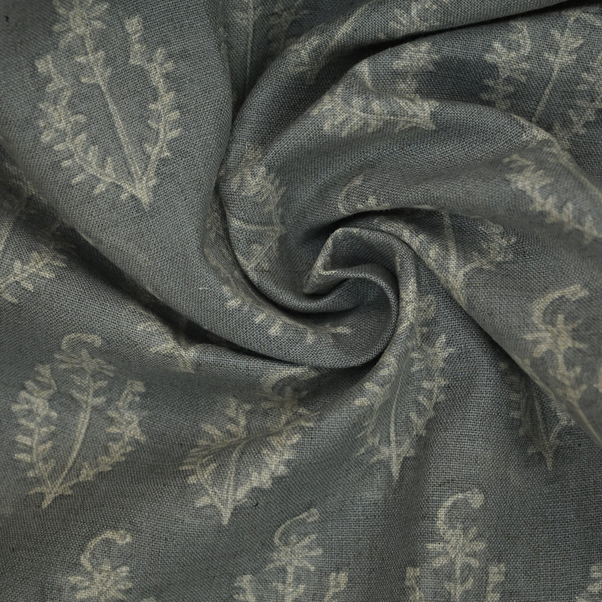 Trinity Botanical Linen Block Print Fabric