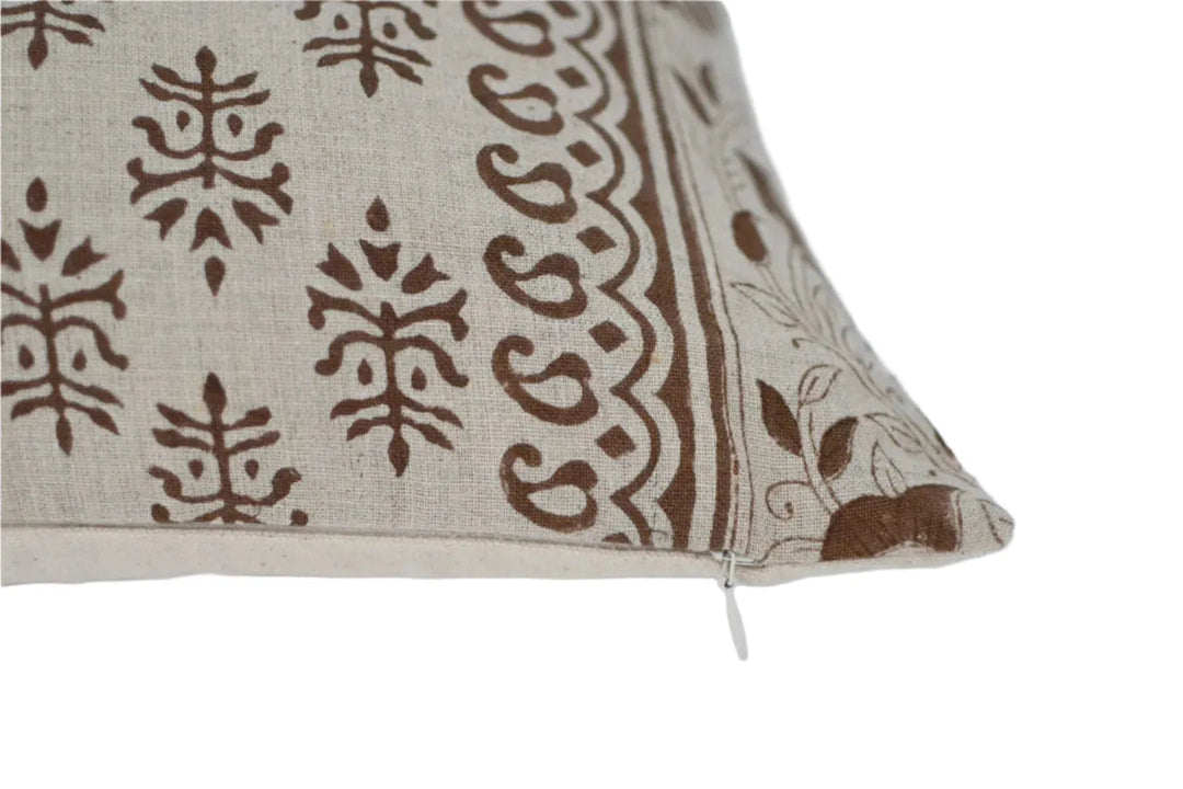 Ivy Block Print Pillow Cover