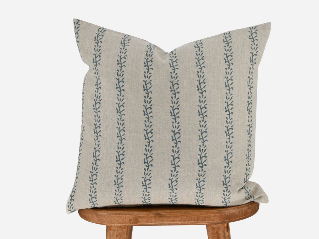 Deborah Block Print Pillow Cover