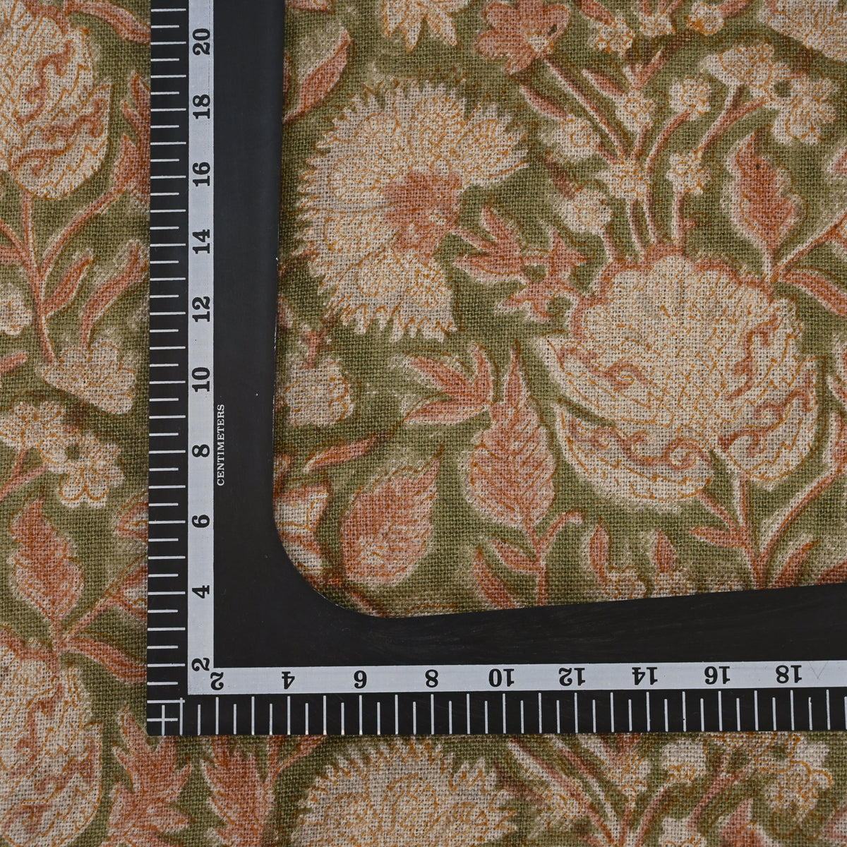 Sydney Dusty Linen Block Print Pillow Cover