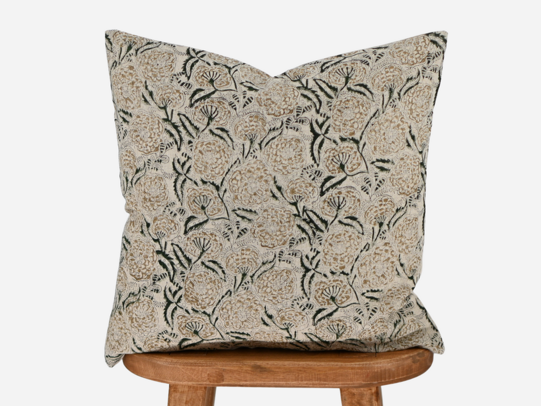 Amber Block Print Pillow Cover