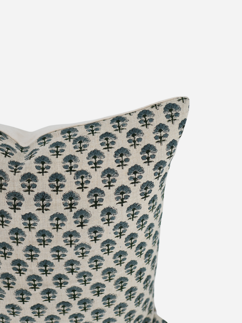 Cara Block Print Pillow Cover