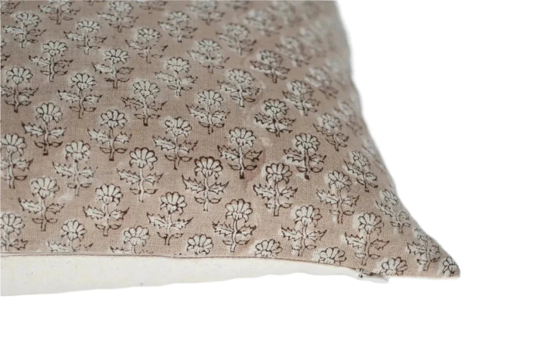 Frances Block Print Pillow Cover