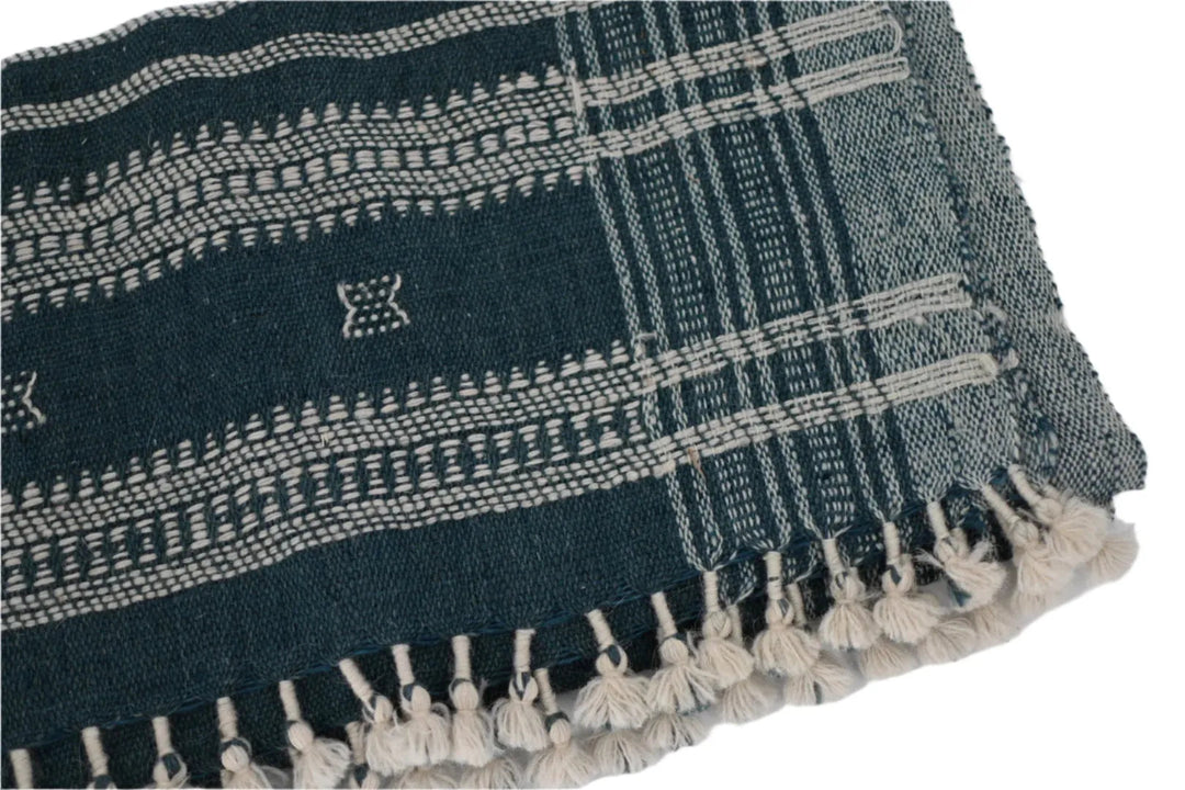 Bhujodi Table Runner - Denim