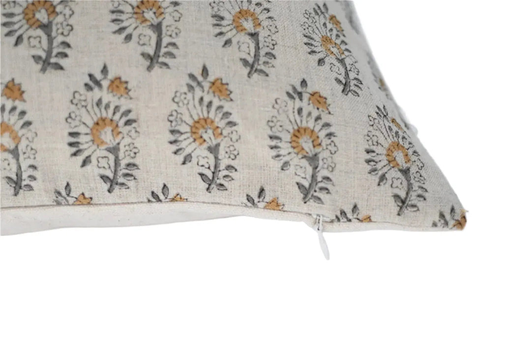 Hannah Block Print Pillow Cover