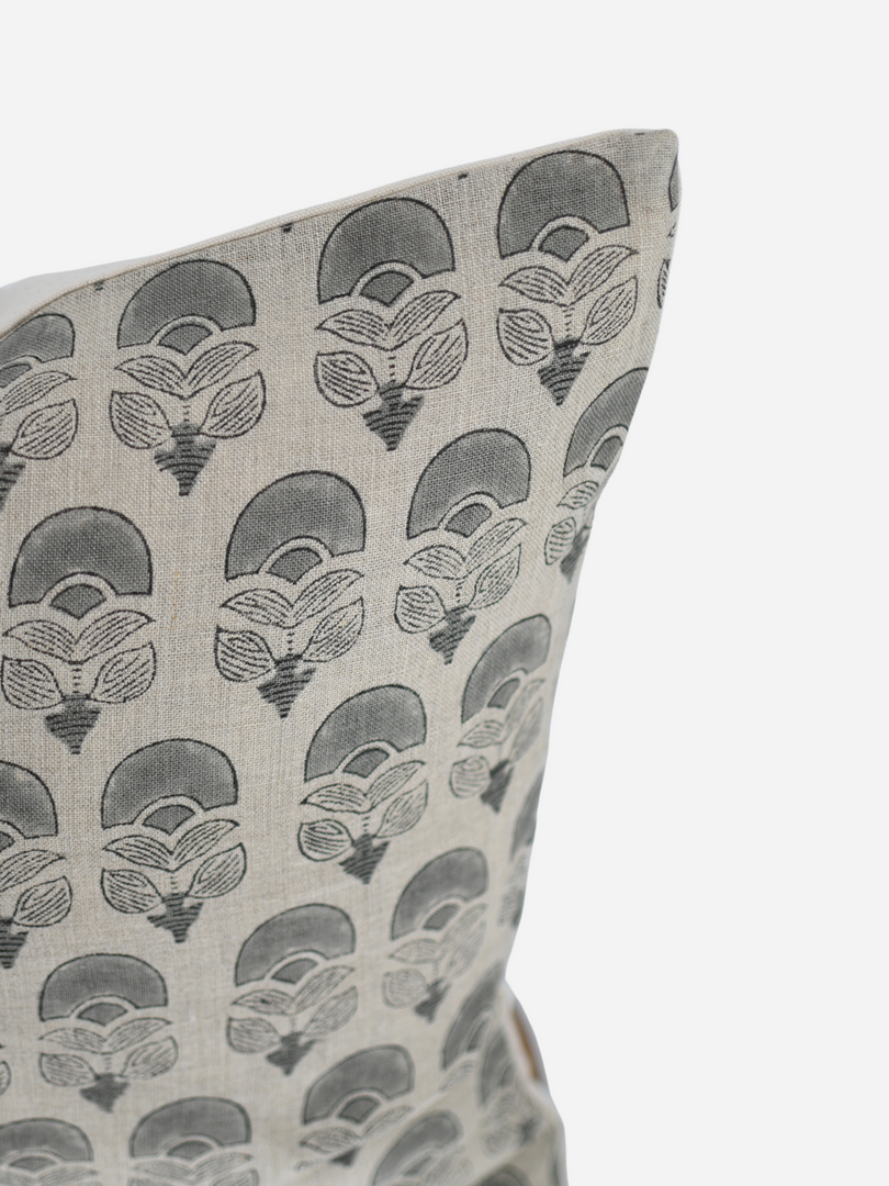 Bailey Block Print Pillow Cover