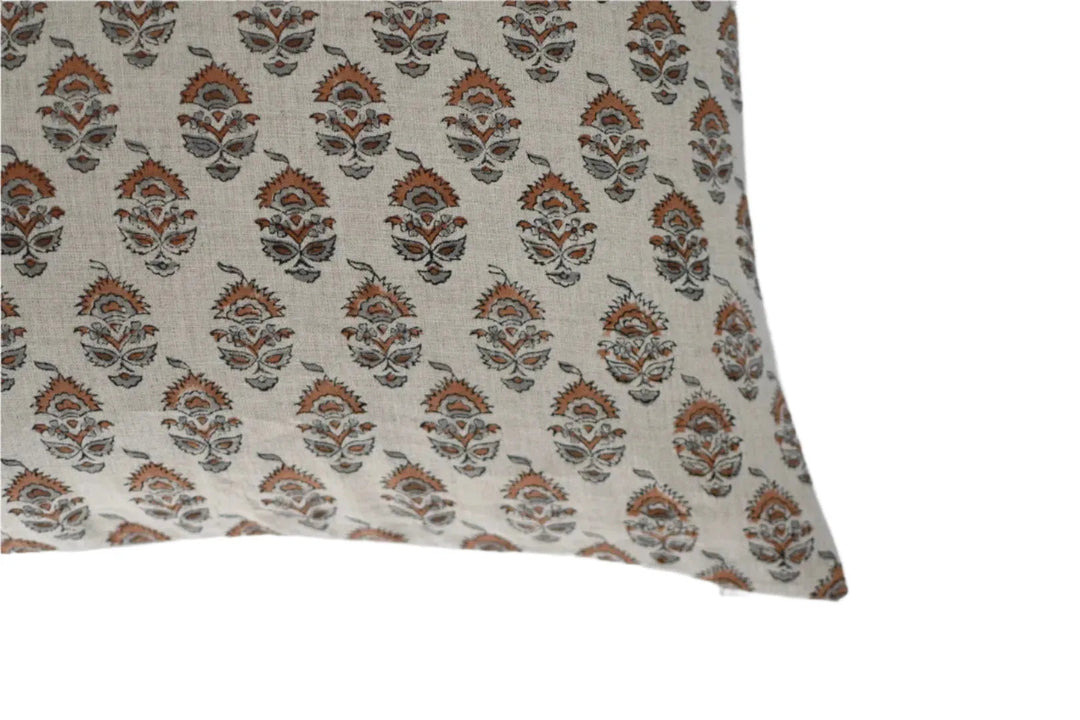 Hazel Block Print Pillow Cover