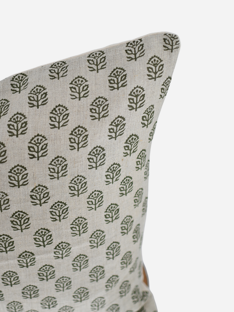 Autumn Block Print Pillow Cover