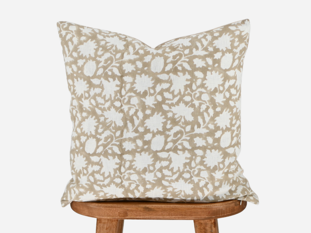 Bethany Block Print Pillow Cover