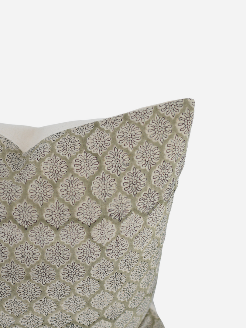 Casey Block Print Pillow Cover