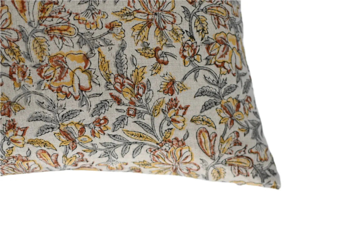 Frederica Block Print Pillow Cover