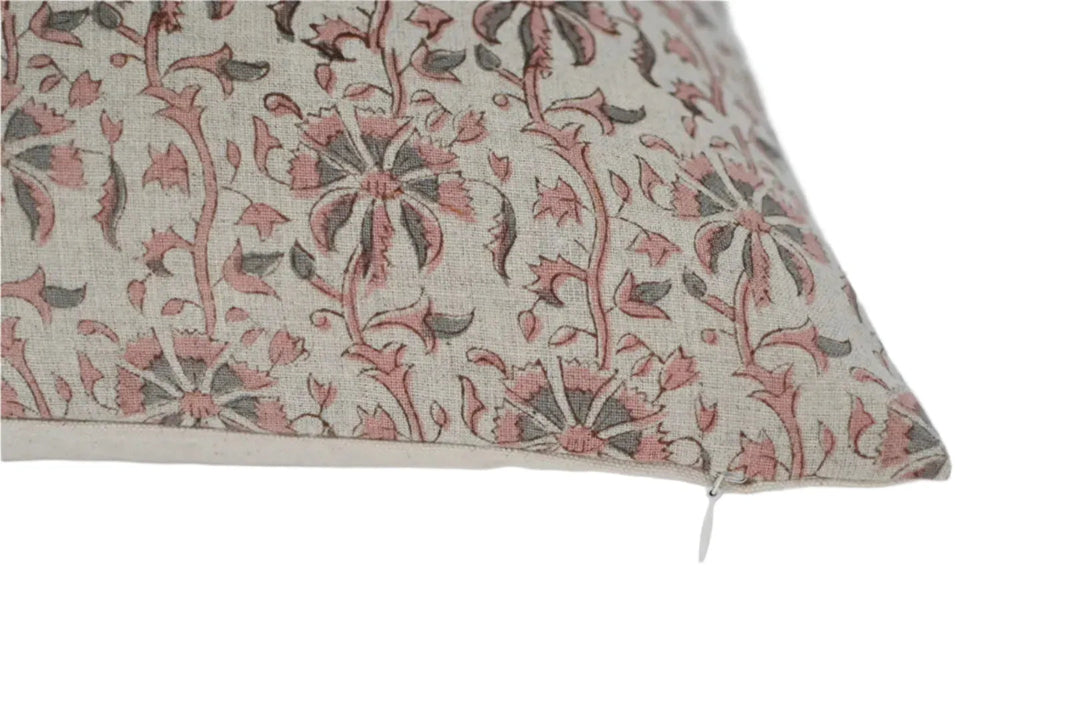 Janelle Block Print Pillow Cover