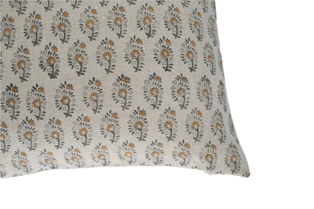 Hannah Block Print Pillow Cover