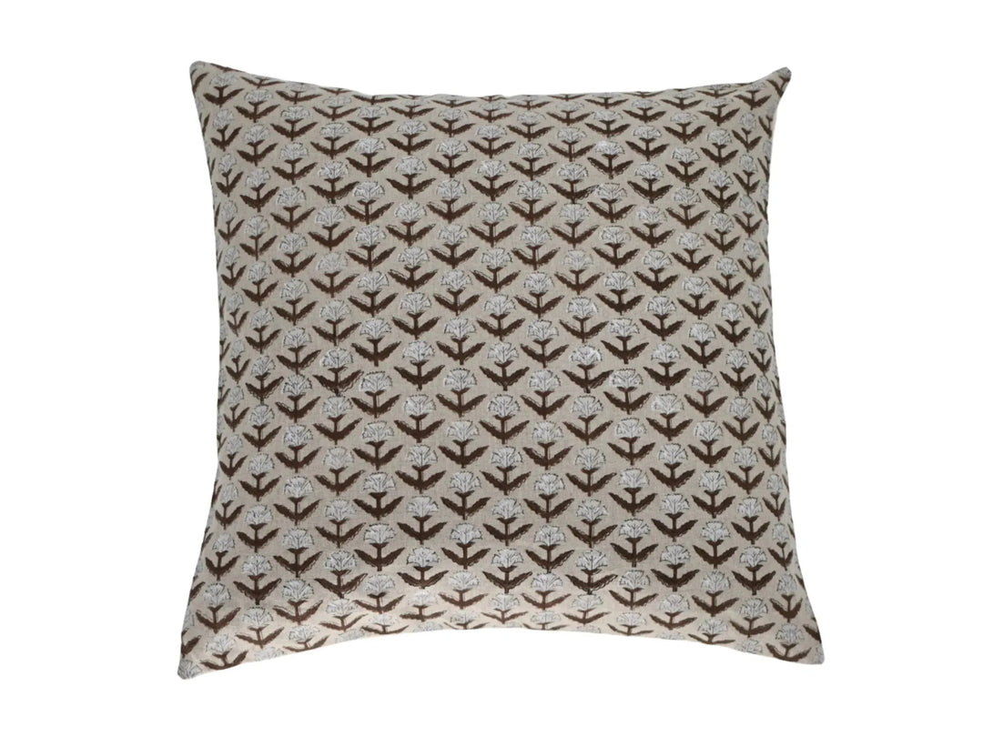 Haven Block Print Pillow Cover