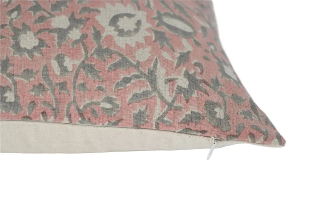 Heather May Block Print Pillow Cover