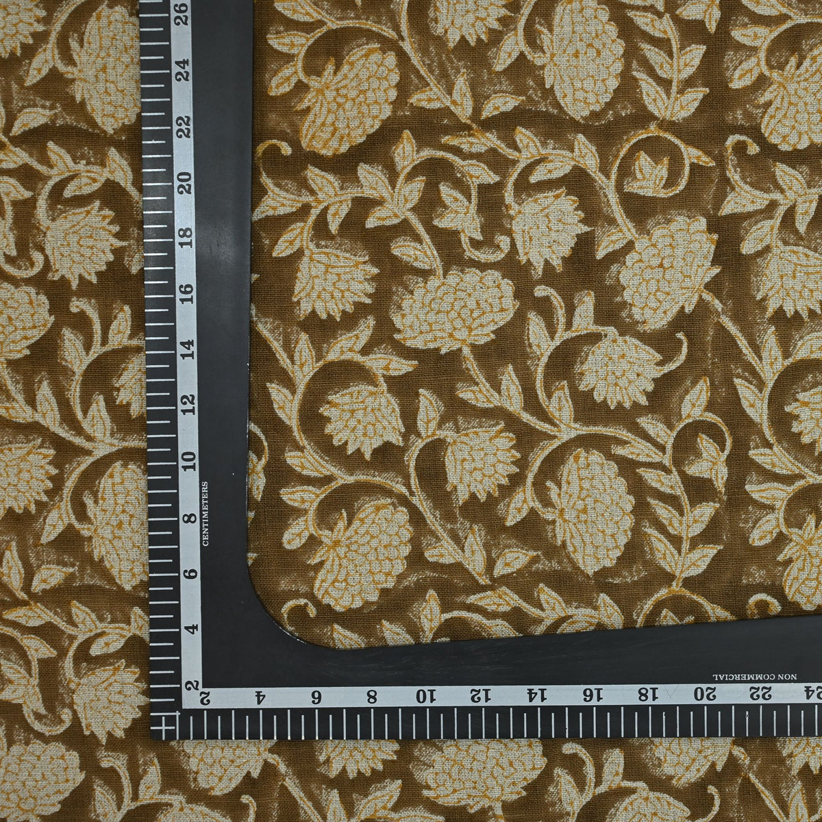 Robert Floral Hand Block Linen Fabric