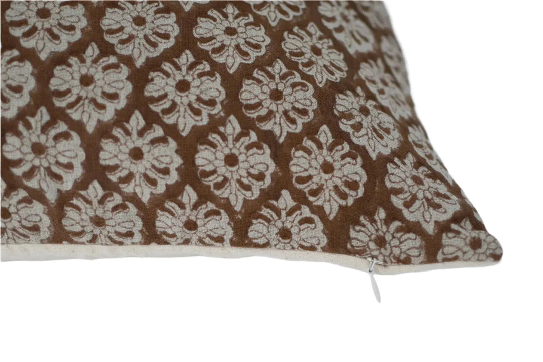 Ines Block Print Pillow Cover