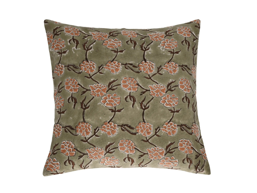 Louise Block Print Pillow Cover