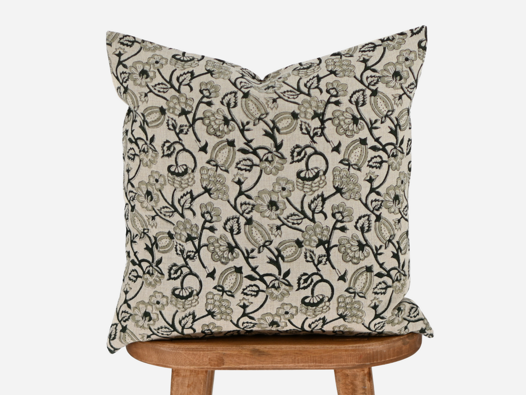 Carmen Block Print Pillow Cover