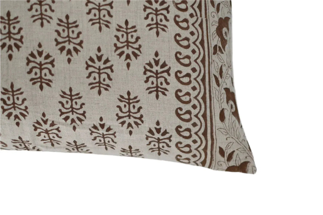 Ivy Block Print Pillow Cover