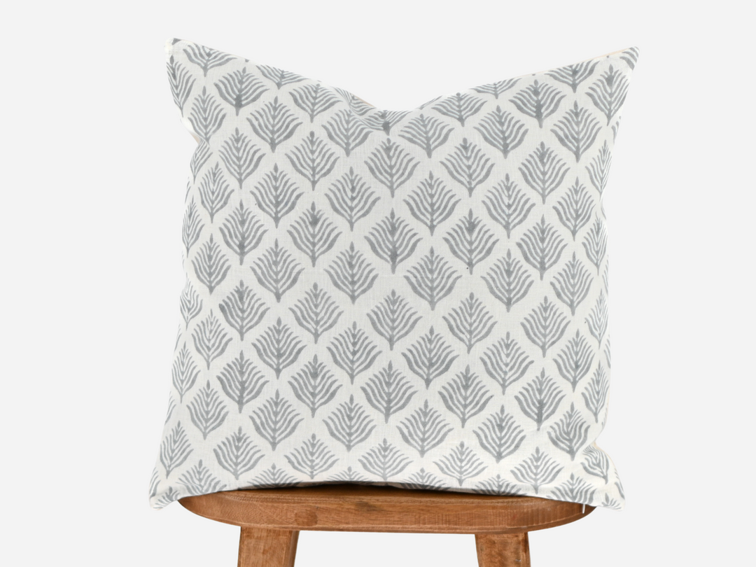Delia Block Print Pillow Cover