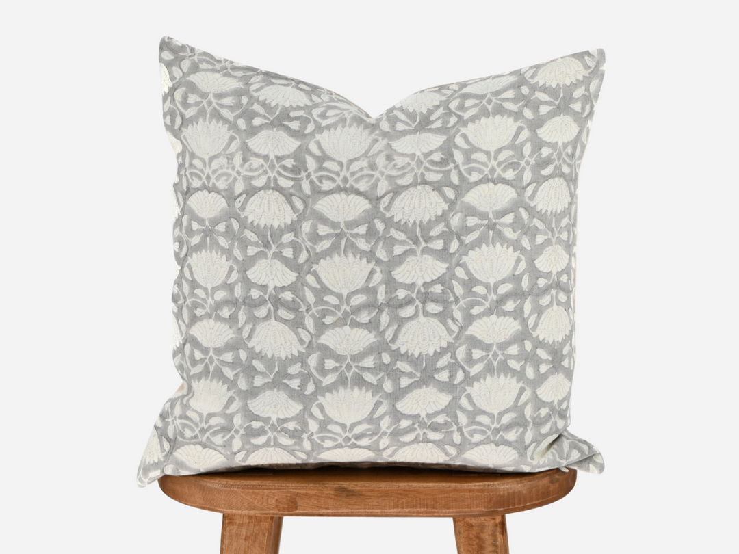 Denise Block Print Pillow Cover