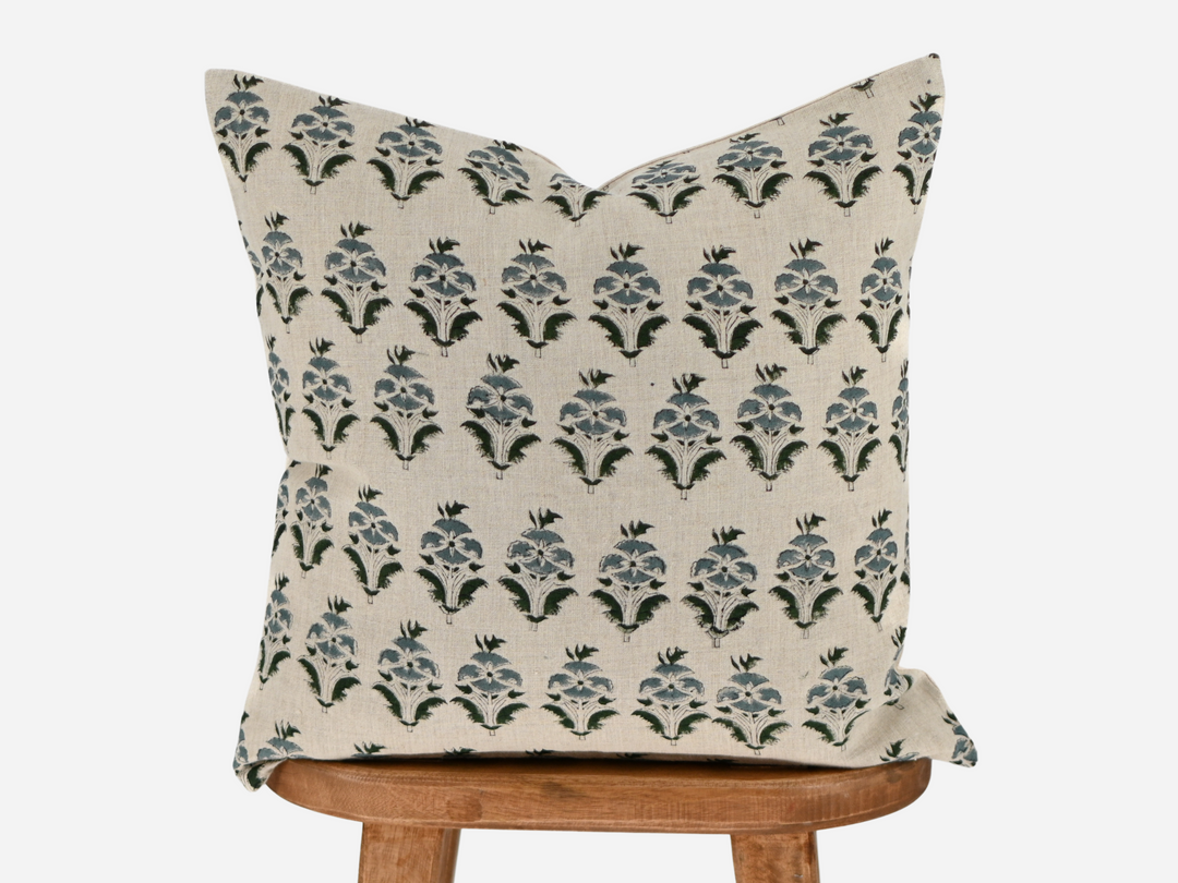 Danielle Block Print Pillow Cover