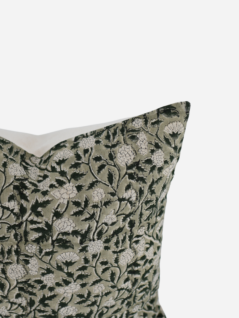 Cecilia Block Print Pillow Cover