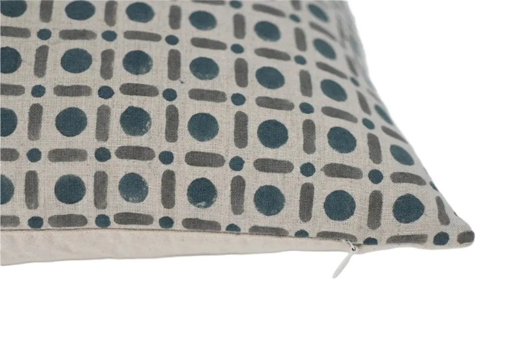 Jasmine Block Print Pillow Cover