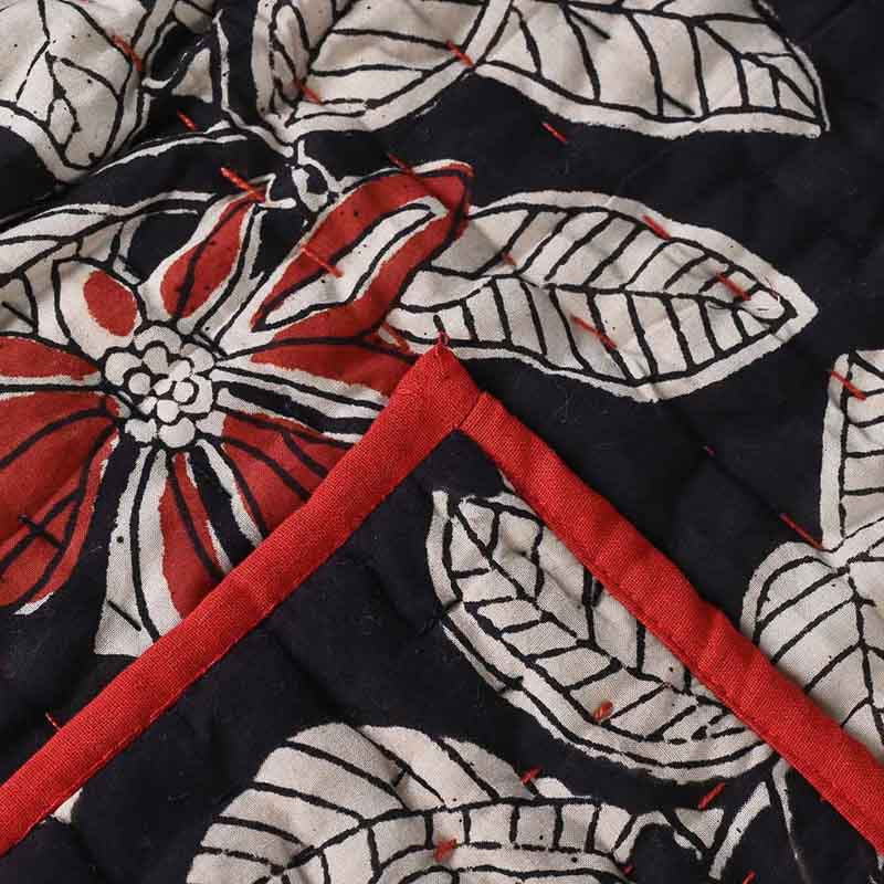 Blush Hand Block Printed Quilt