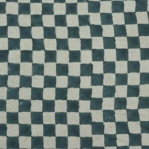 Teal Blue & Greyish Beige