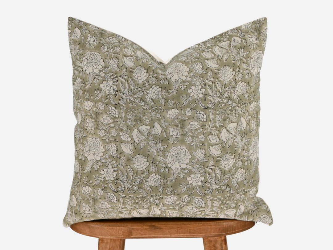Darcy Block Print Pillow Cover