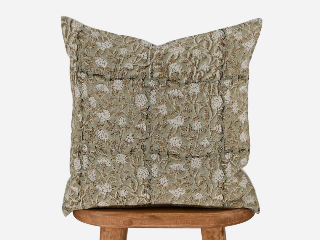 Bianca Block Print Pillow Cover