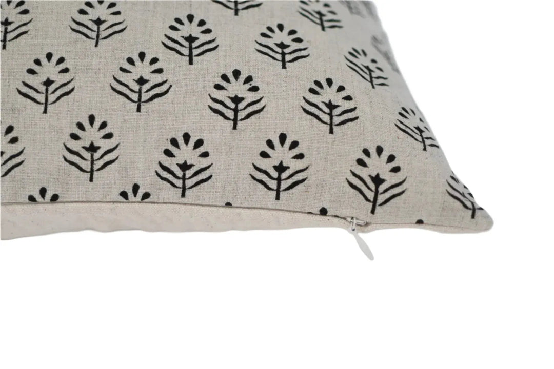 Janet Block Print Pillow Cover