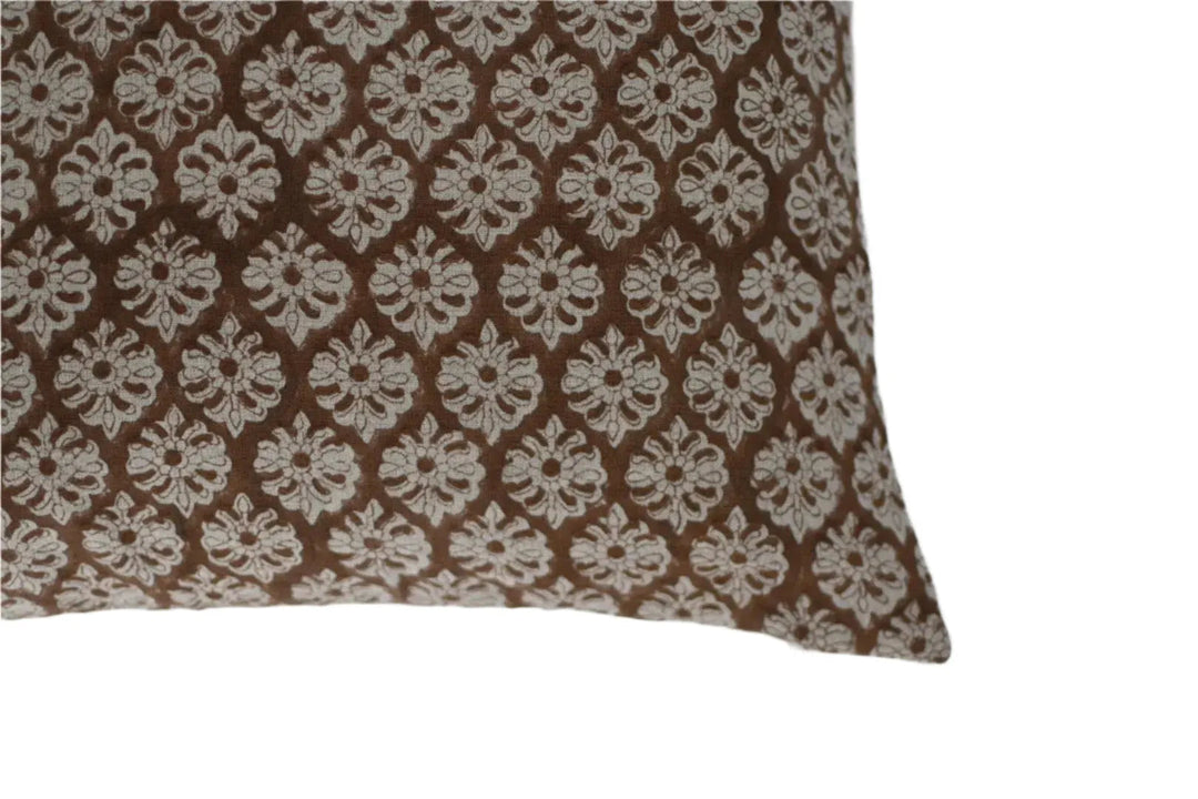 Ines Block Print Pillow Cover