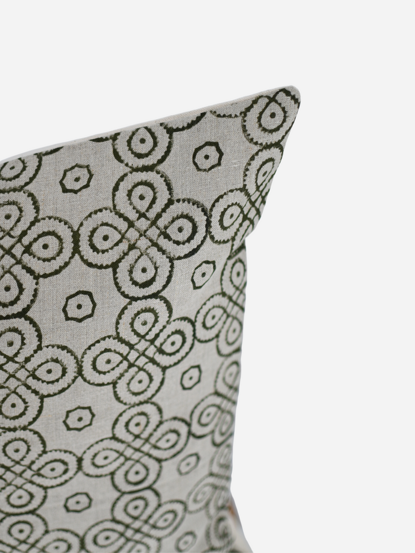 Arianna Block Print Pillow Cover