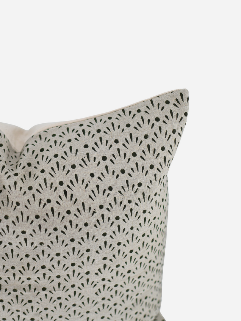 Daphne Block Print Pillow Cover