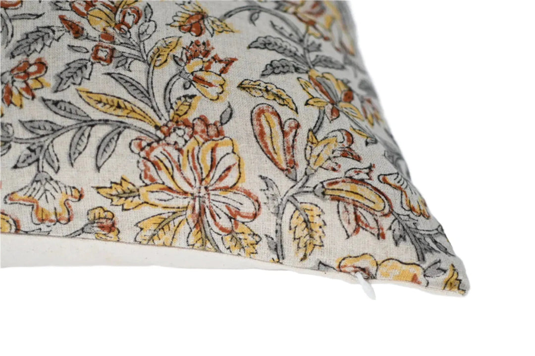 Frederica Block Print Pillow Cover