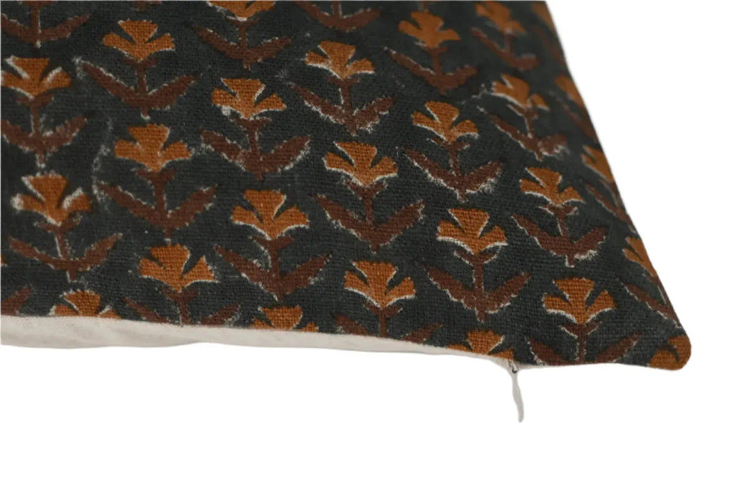 Isla Block Print Pillow Cover