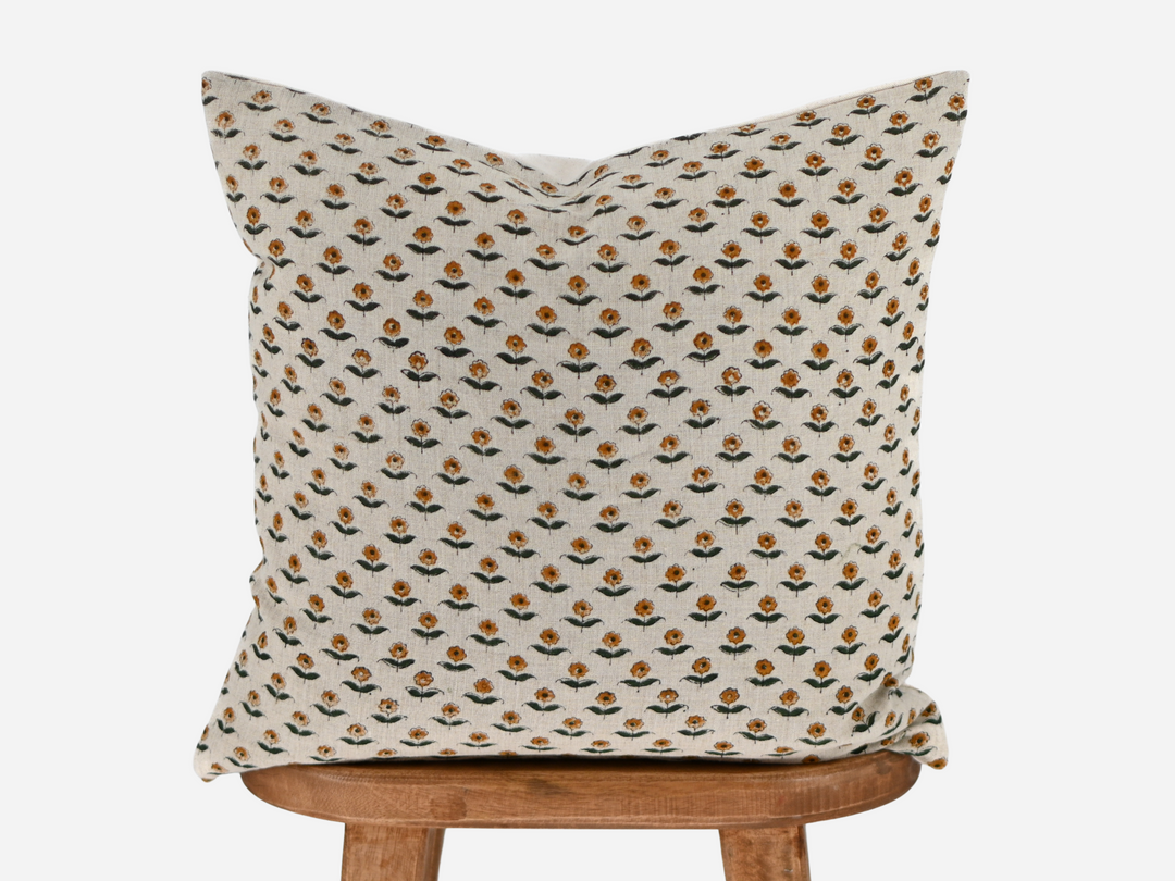 Deanna Block Print Pillow Cover