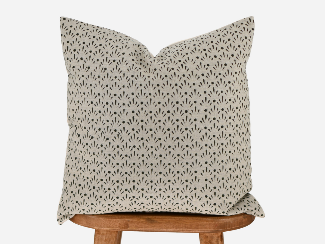 Daphne Block Print Pillow Cover