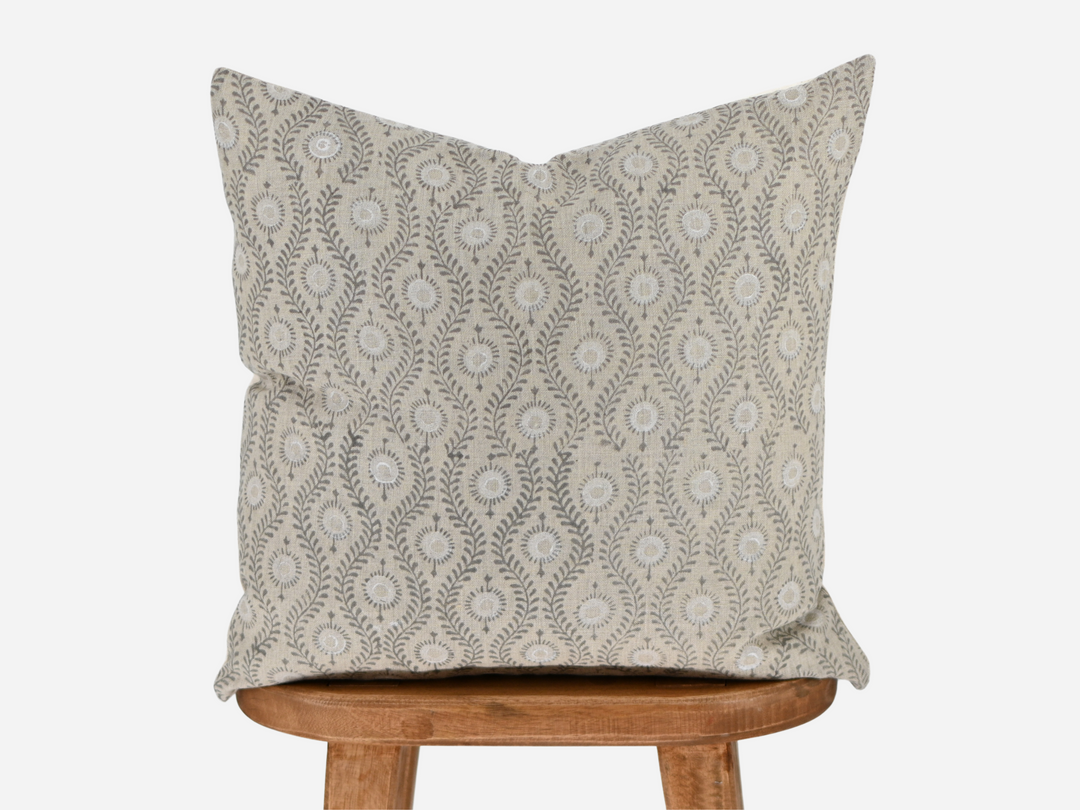 Brenda Block Print Pillow Cover