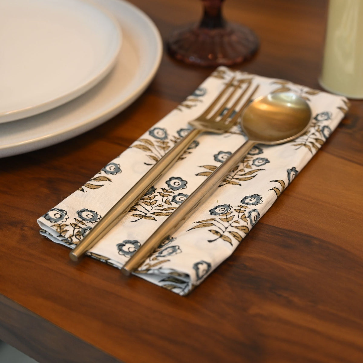 Adler Botanical Cotton Dinner Napkin