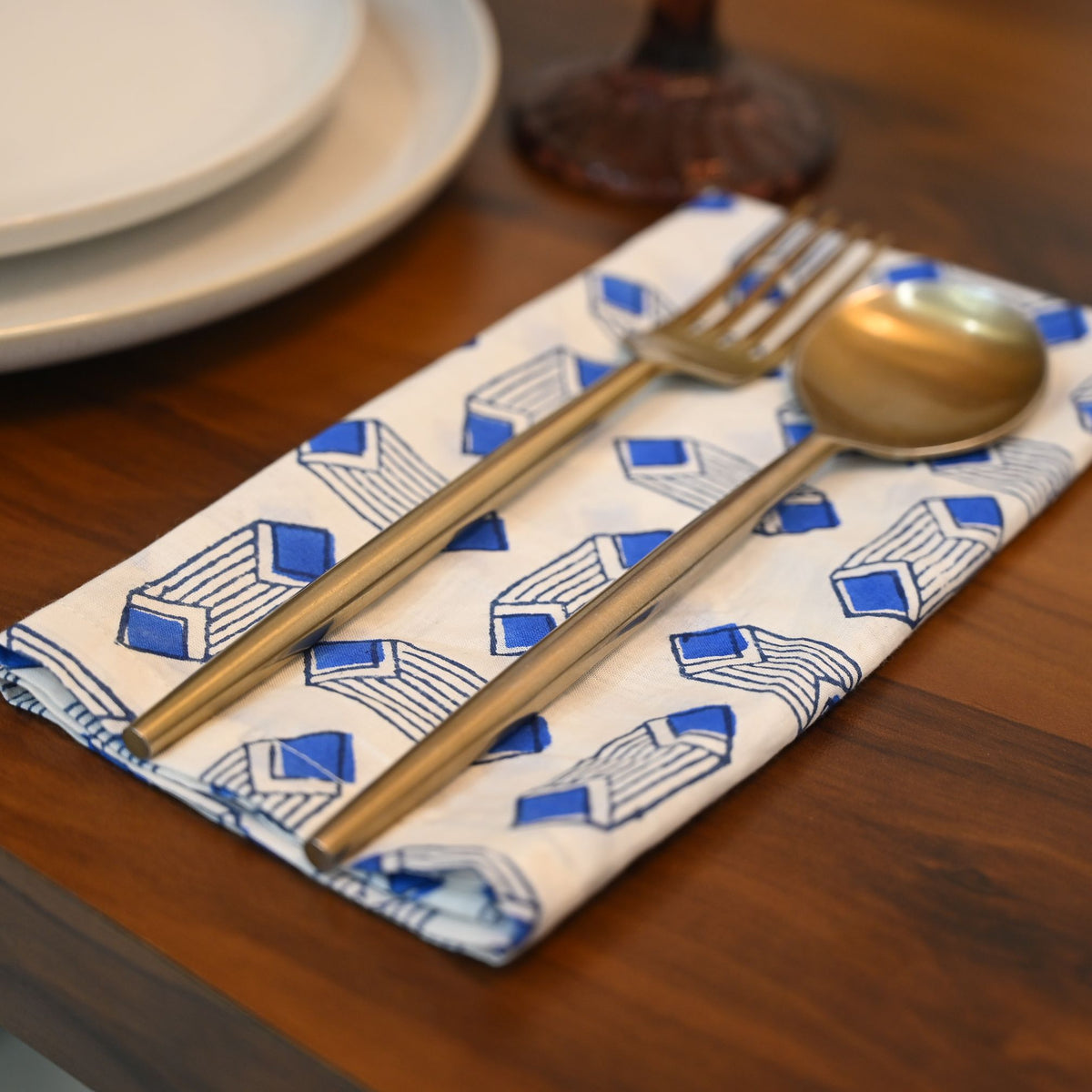 Astral Geometric Cotton Dinner Napkin
