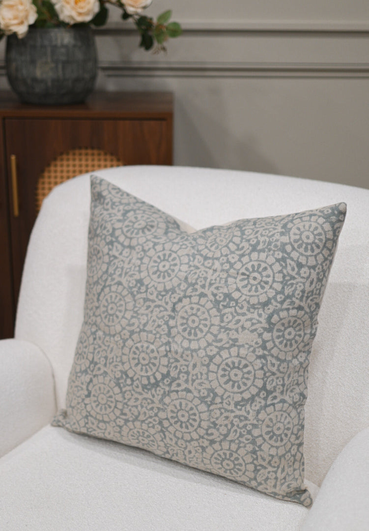 Callie Block Print Pillow Cover