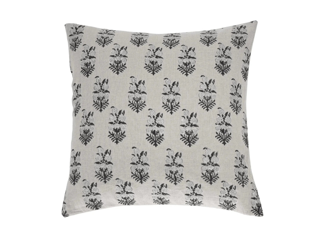 June Block Print Pillow Cover