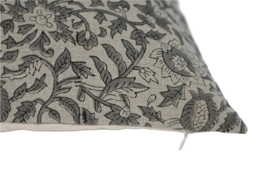 Janice Block Print Pillow Cover