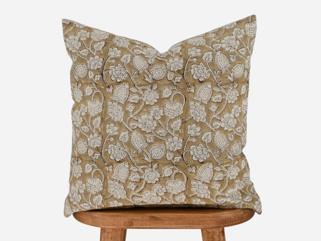 Angelina Block Print Pillow Cover